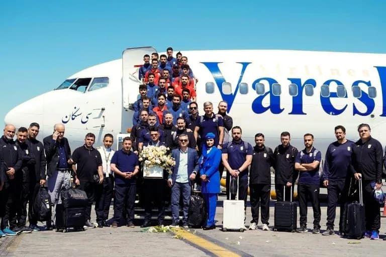 Team Melli leaving Iran for the training camp in Turkiye